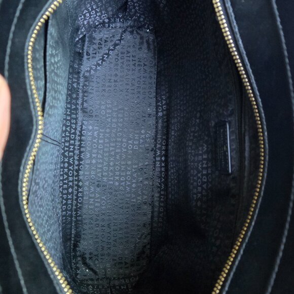 Kate Spade New York Sawyer Street Large Black Leather Tote - Picture 5 of 9